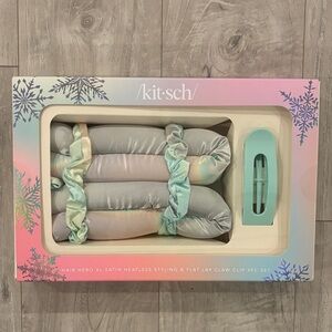 Kitsch Satin Heatless Styling Set in Pastel Hues